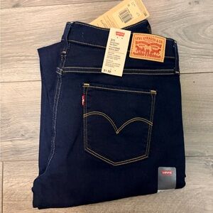 31x30 Levi's Women's 311 Skinny Jeans - Dark Blue Wave